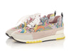 Hermès Multicolor Print Nylon and Suede Stadium Sneakers