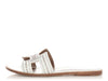 Hermès White Studded Oran Sandals