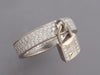 Hermès Medium 18K White Gold Diamond Kelly Cadenas Ring