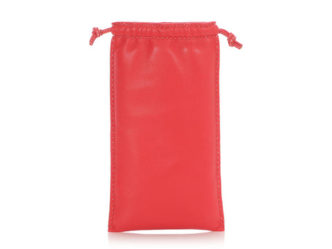 Hermès Bougainvillea and Rose Sakura Lambskin Pilo Pouch PM