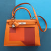 Hermès Apricot Epsom Letter Kelly 28