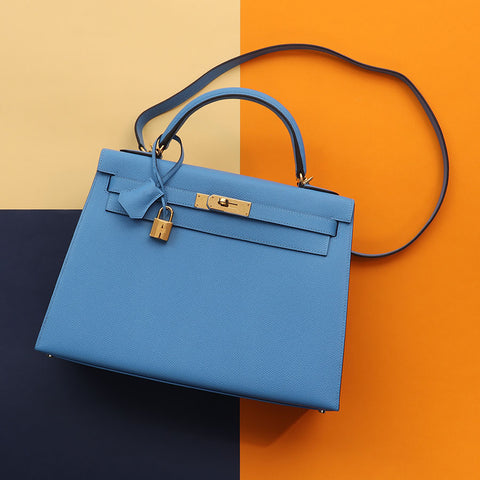 Hermès Bleu Paradis Epsom Kelly 32