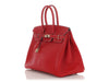 Hermès Rouge Casaque and Blue Thalassa Epsom Candy Birkin 35