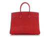 Hermès Rouge Casaque and Blue Thalassa Epsom Candy Birkin 35