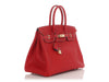 Hermès Rouge Casaque and Blue Thalassa Epsom Candy Birkin 35