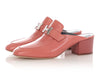 Hermès Dusty Rose Leather Paradis Mules