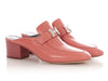 Hermès Dusty Rose Leather Paradis Mules