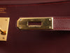 Hermès Vintage Burgundy Box Calfskin Kelly 32