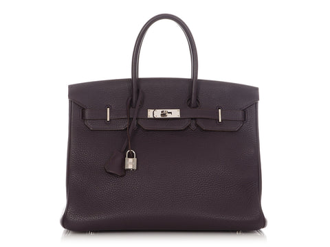 Hermès Raisin Clémence Birkin 35