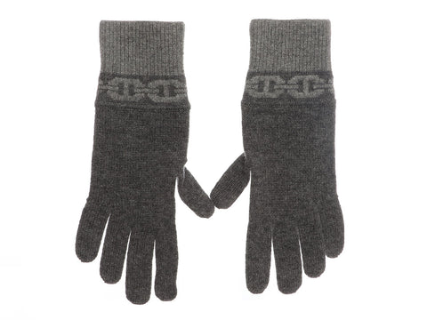 Hermès Gray Cashmere Heaven Gloves