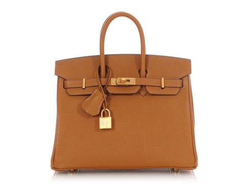 Hermès SO Caramel Chèvre Mysore and Jaune Birkin 25