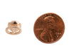 Hermès 18K Rose Gold Farandole Very Small Pierced Earrings