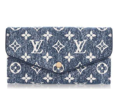 Louis Vuitton Blue Denim Sarah Wallet