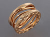 Bulgari 18K Rose Gold B.zero1 Zaha 3-Row Band Ring