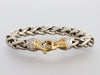 David Yurman Two-Tone Diamond Wheat Bracelet