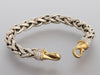 David Yurman Two-Tone Diamond Wheat Bracelet