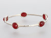 Ippolita Sterling Silver Carnelian 5-Stone Rock Candy Bangle