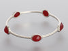 Ippolita Sterling Silver Carnelian 5-Stone Rock Candy Bangle