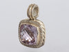 David Yurman Sterling Silver Lavender Amethyst Diamond Albion Enhancer