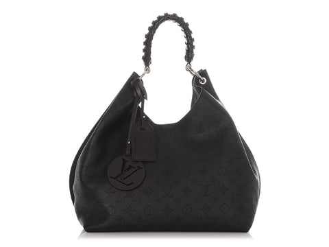 Louis Vuitton Black Carmel Mahina Hobo