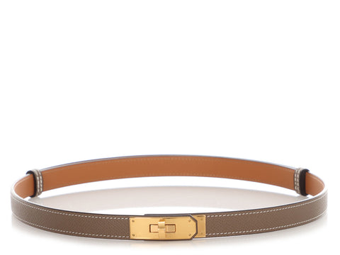 Hermès Etoupe Kelly Belt 18mm