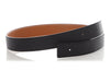 Hermès Black and Gold Reversible Belt Strap 32mm