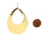 Ippolita Hammered 18K Yellow Gold Classico Open Teardrop Pierced Earrings