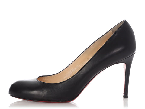 Christian Louboutin Gray Satin and Snakeskin Peep Toe Pumps - Ann's  Fabulous Closeouts