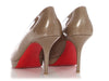 Christian Louboutin Taupe Patent New Simple Pumps