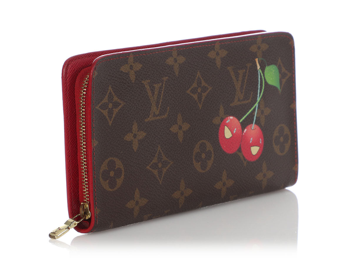 Louis Vuitton Limited Rare Monogram Cerise Cherry Zippy Wallet