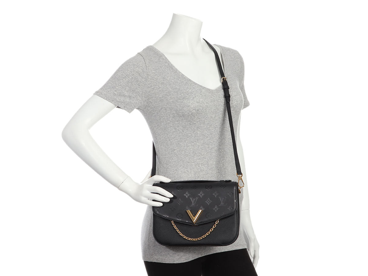 Louis Vuitton Verry Chain Bag, Black, One Size