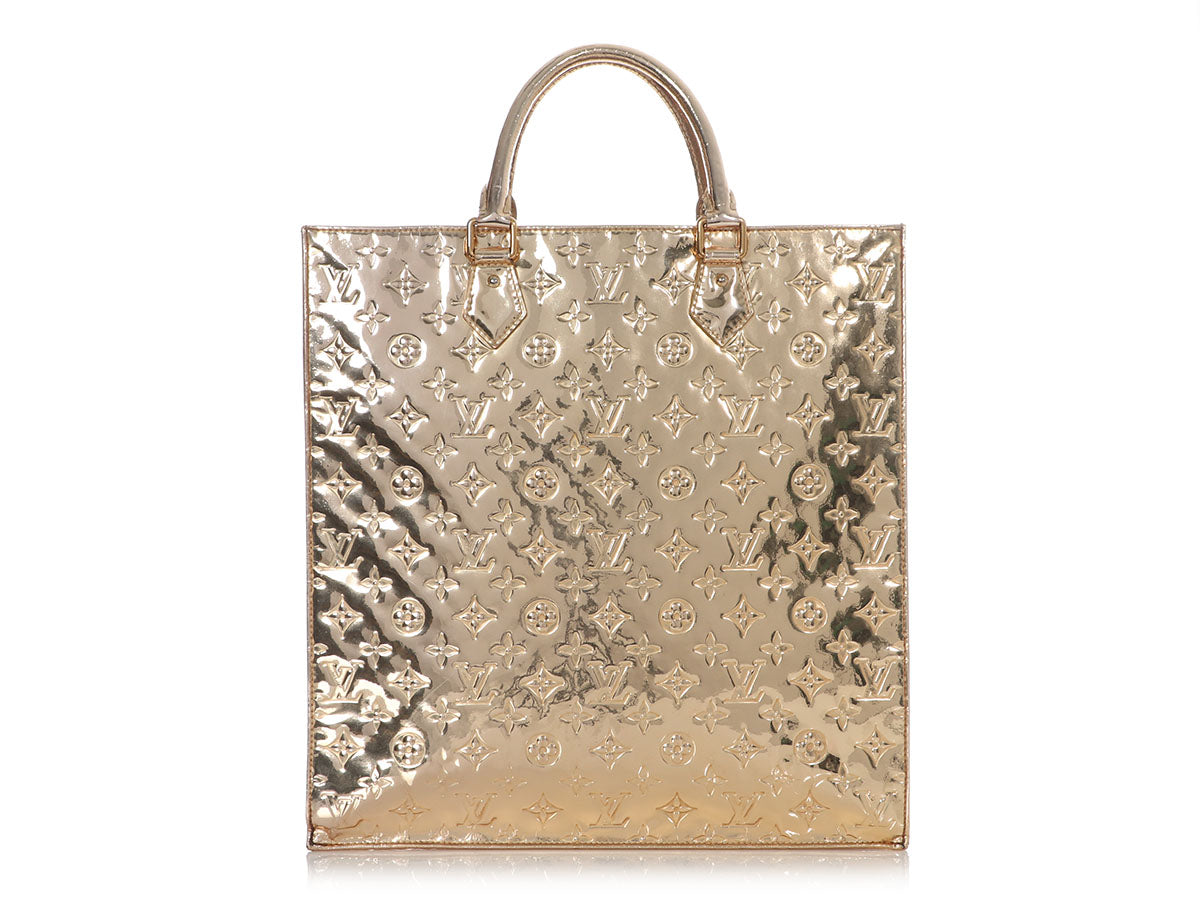 LOUIS VUITTON Monogram Miroir Sac Plat Hand Bag Silver M45884 LV
