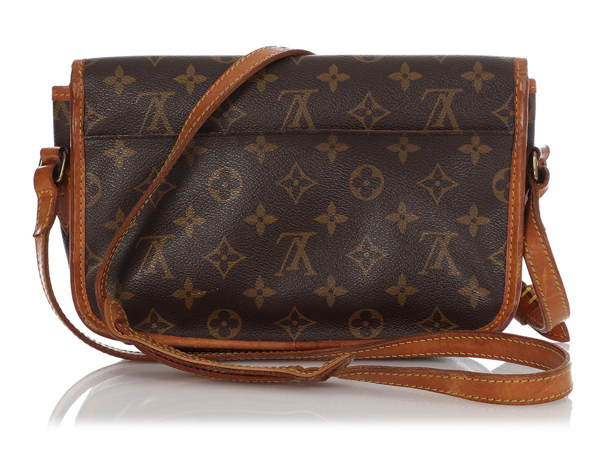 Gibeciere cloth handbag Louis Vuitton Brown in Cloth - 13953636