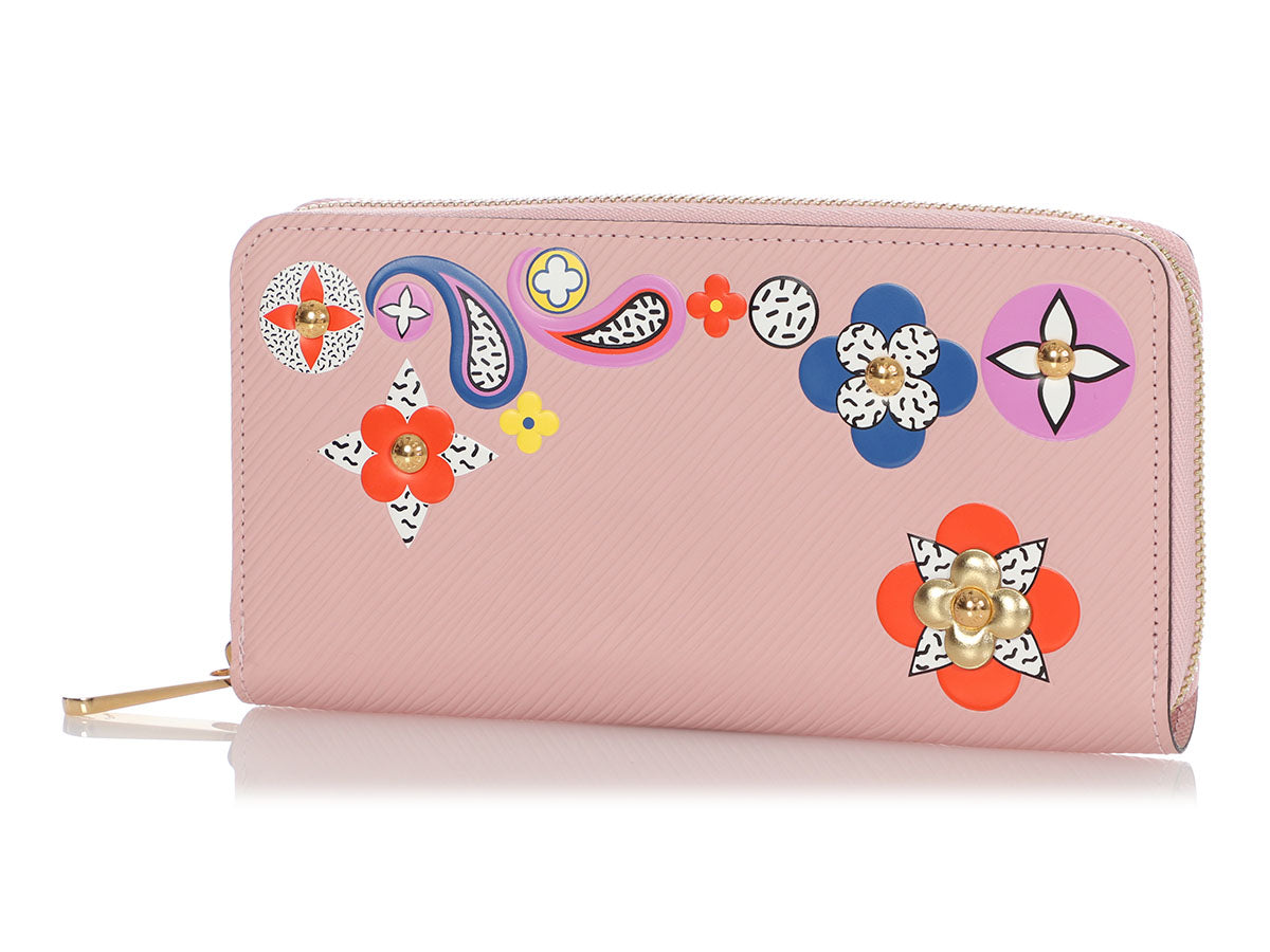 Louis Vuitton Limited Edition Rose Ballerine Epi Leather Twist Blooming  Flowers Wallet - Yoogi's Closet