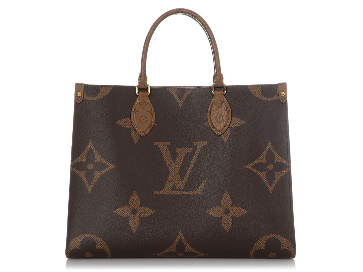 Louis Vuitton Double V Handbag Calfskin with Monogram Canvas at