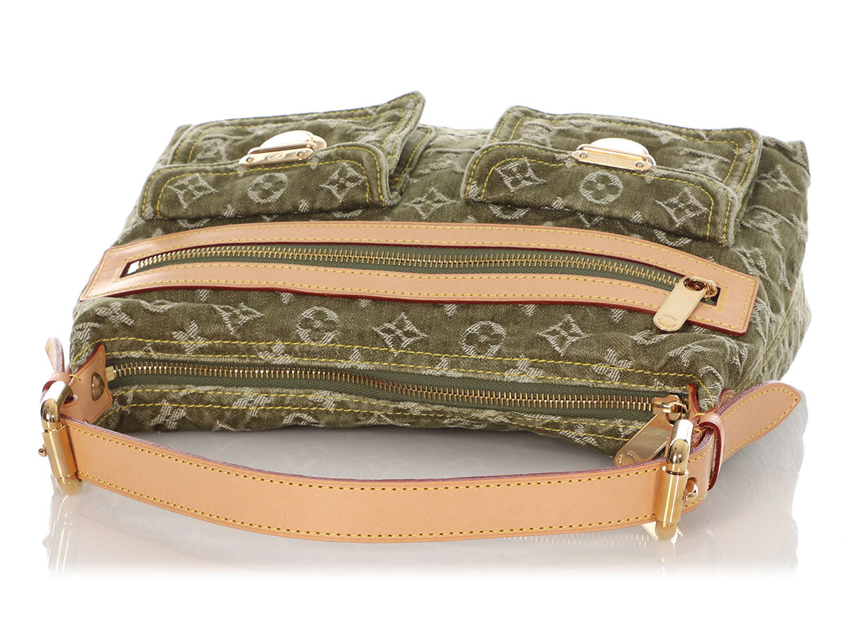 Louis Vuitton Denim Baggy Crossbody Bag in Khaki Green – Nitryl