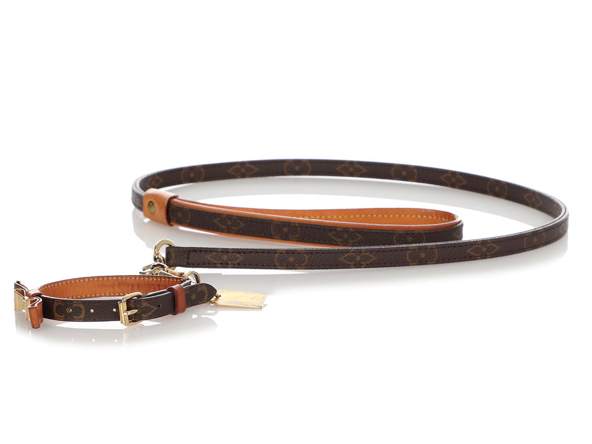 Shop Louis Vuitton Baxter dog collar pm (M58072, M80340) by Lot