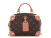 Louis Vuitton Monogram and Peach Petite Malle Souple