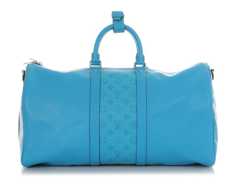 Louis Vuitton Blue Lagoon Taigarama Keepall Bandoulière 50