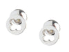 Louis Vuitton 18K White Gold Empreinte Pierced Stud Earrings