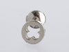 Louis Vuitton 18K White Gold Empreinte Pierced Stud Earrings