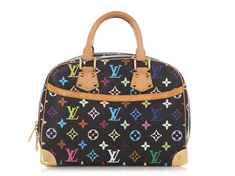 Louis Vuitton Black Multicolore Monogram Trouville