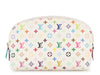 Louis Vuitton White Multicolore Monogram Cosmetic Pouch