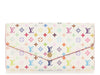 Louis Vuitton White Multicolore Monogram Sarah Wallet