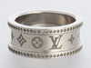 Louis Vuitton Silver Monogram Ring