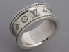 Louis Vuitton Silver Monogram Ring