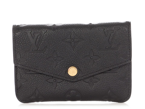 Louis Vuitton Black Monogram Empreinte Recto Verso Key Pouch