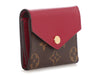 Louis Vuitton Red and Monogram Zoe Wallet