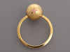 Louis Vuitton Gold Initials Sphere Key Ring