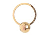 Louis Vuitton Gold Initials Sphere Key Ring